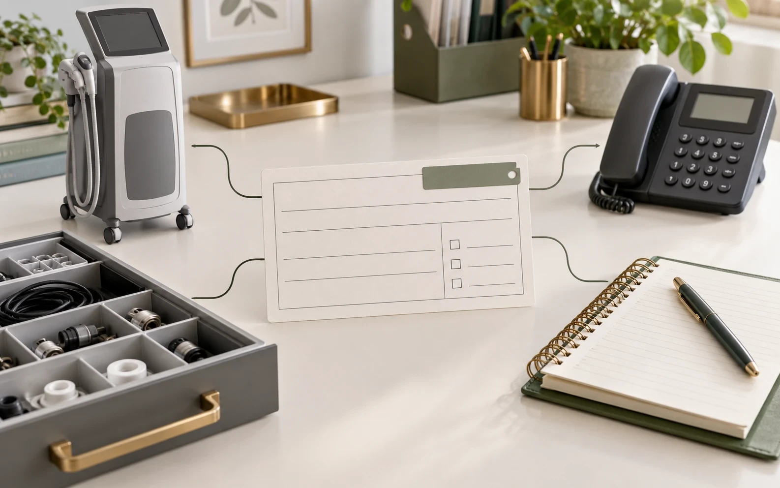 Editorial illustration of a model-specific support handoff workflow