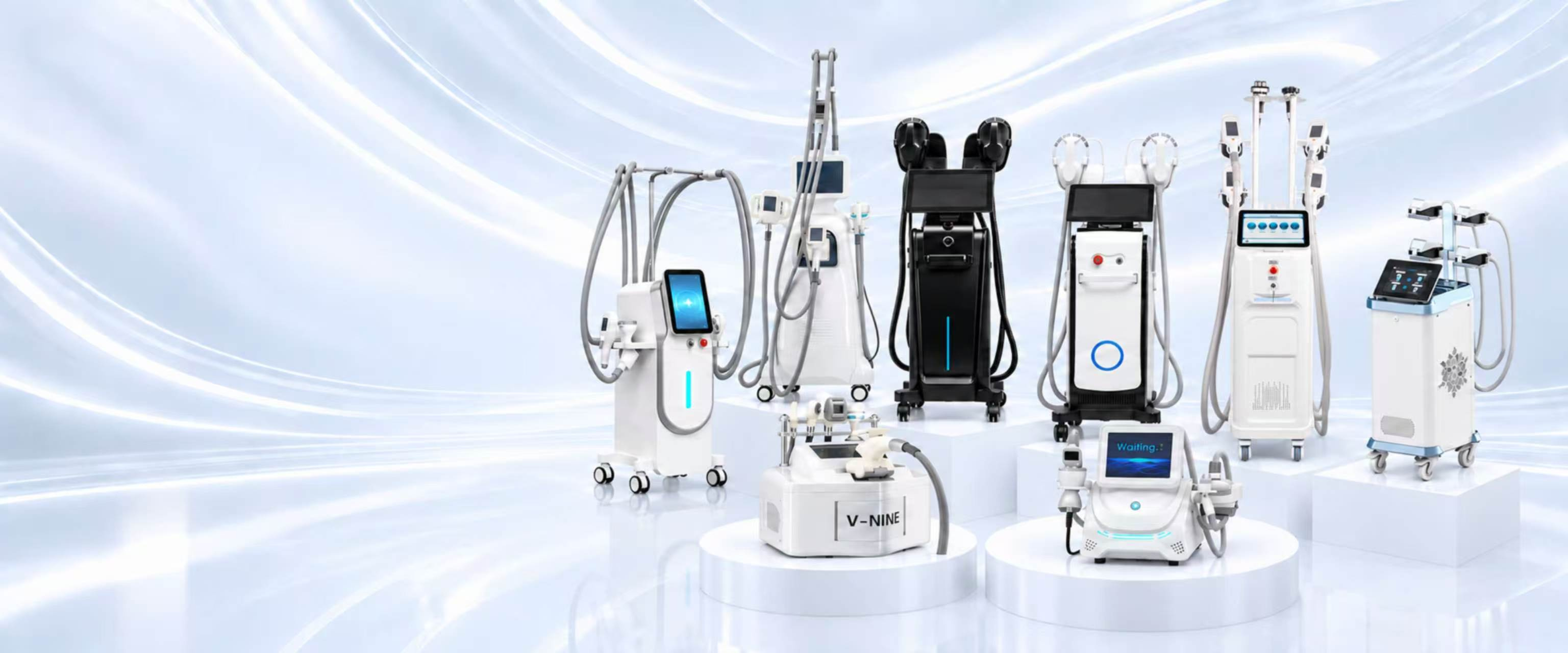 Editorial group of professional body-contouring equipment