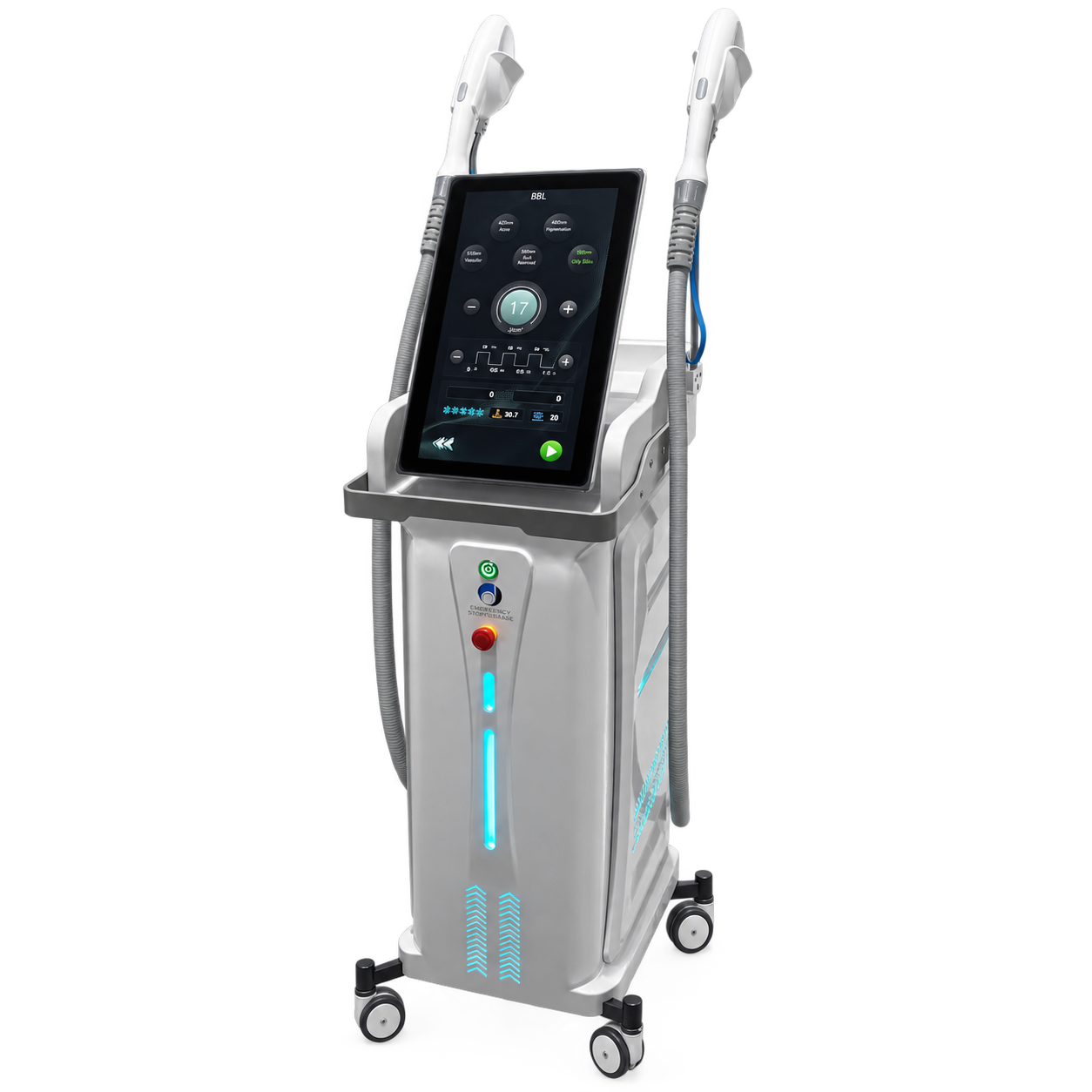 Photon-Dio142 IPL Platform cutout on a pure white product cover