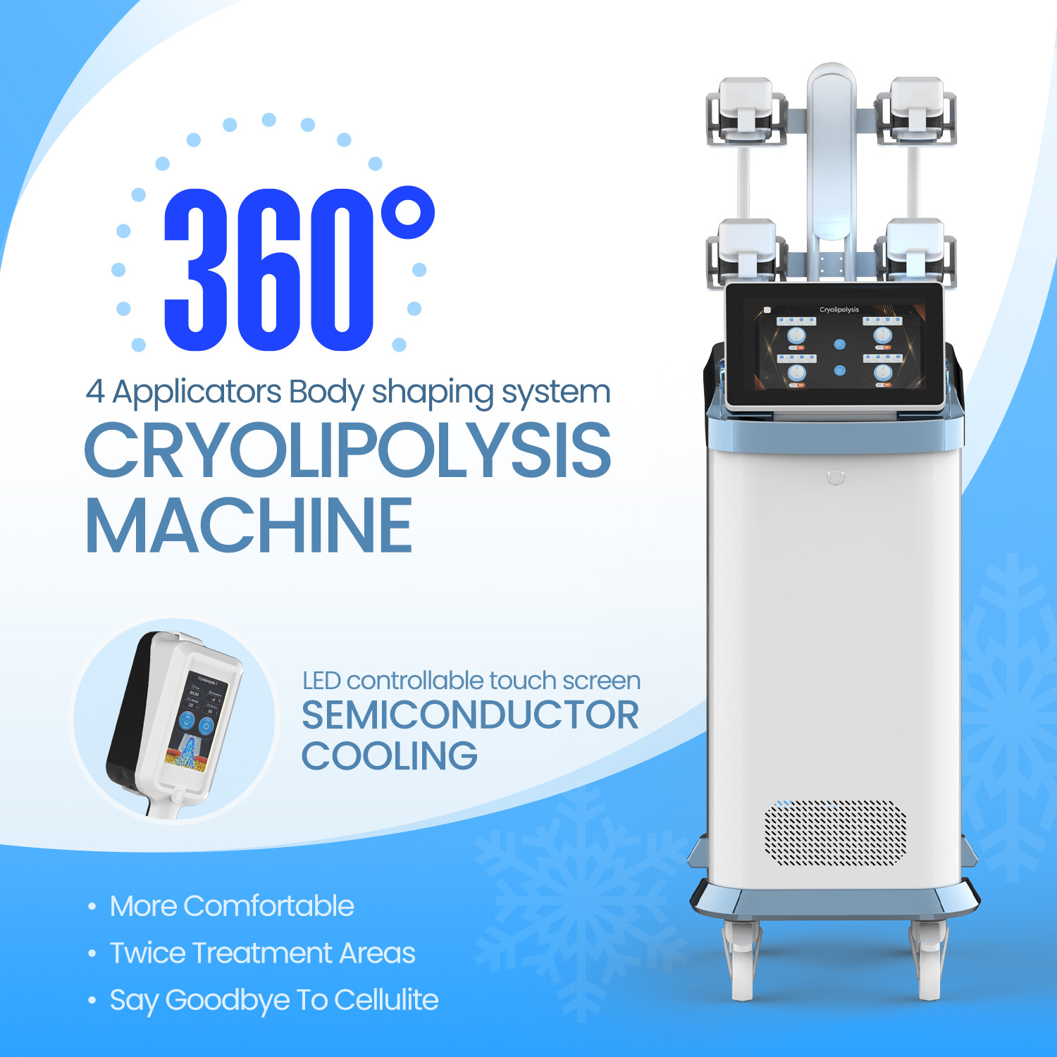 Vortex-Cro774 360-degree Cryolipolysis Platform product detail 1