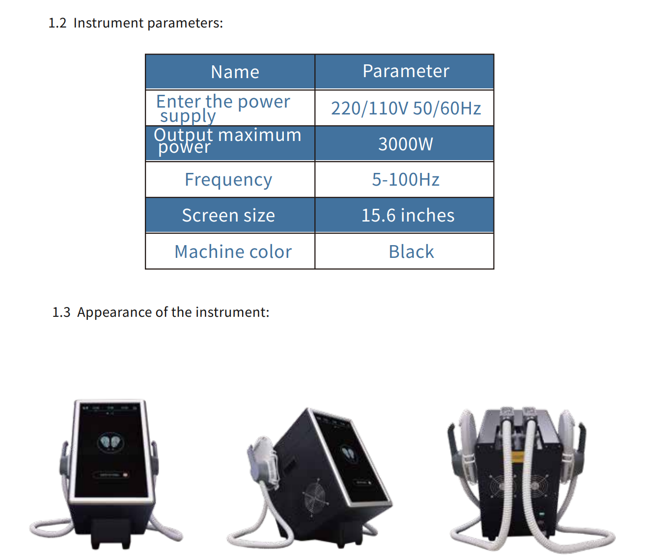 Vortex-PE9 EMS Body Platform product detail 1