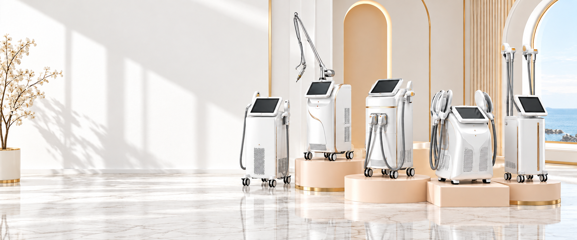 Professional beauty equipment range prepared for wholesale distribution